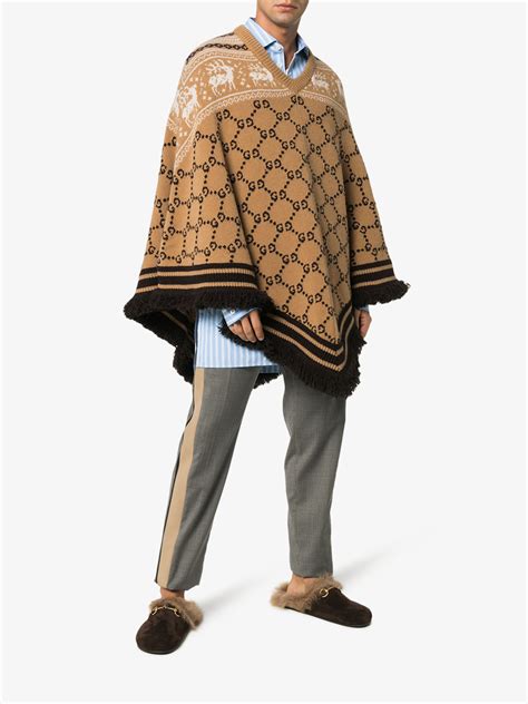 gucci poncho women's.